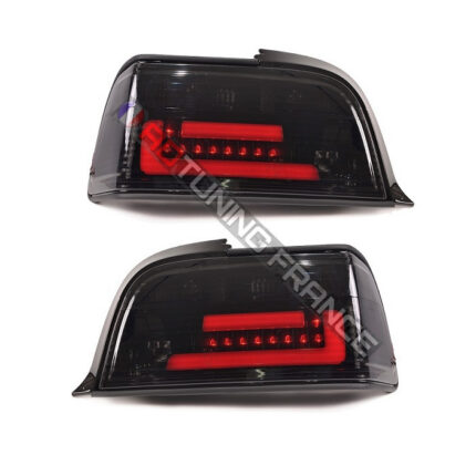 2 feux arrière noir à led pour BMW série 3 E36 coupé et cabriolet