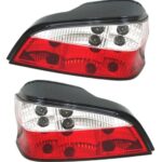 2 FEUX ARRIERE ROUGE ET BLANC PEUGEOT 106 PHASE 2 DE 03/96 A 7/03