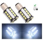 2 AMPOULE A 26 LED SMD TYPE 5050 CANBUS CULOT P21W BA15S – Image 3