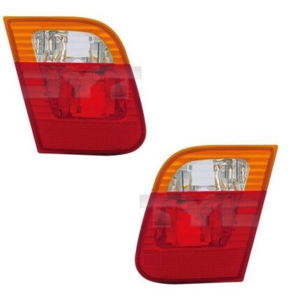 2 FEUX ARRIERE DE COFFRE / MALLE ORANGE POUR BMW SERIE 3 E46 BERLINE PHASE 2 09/2001 A 03/2005