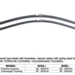 2 BALLAIS D'ESSUIE GLACE PLAT AERO POUR VW TOUAREG ET PORSCHE CAYENNE