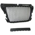 CALANDRE PARE CHOC SINGLE FRAME NOIR LOOK RS3 POUR AUDI A3 3P/5P SPORTBACK 04/2008 A 2012