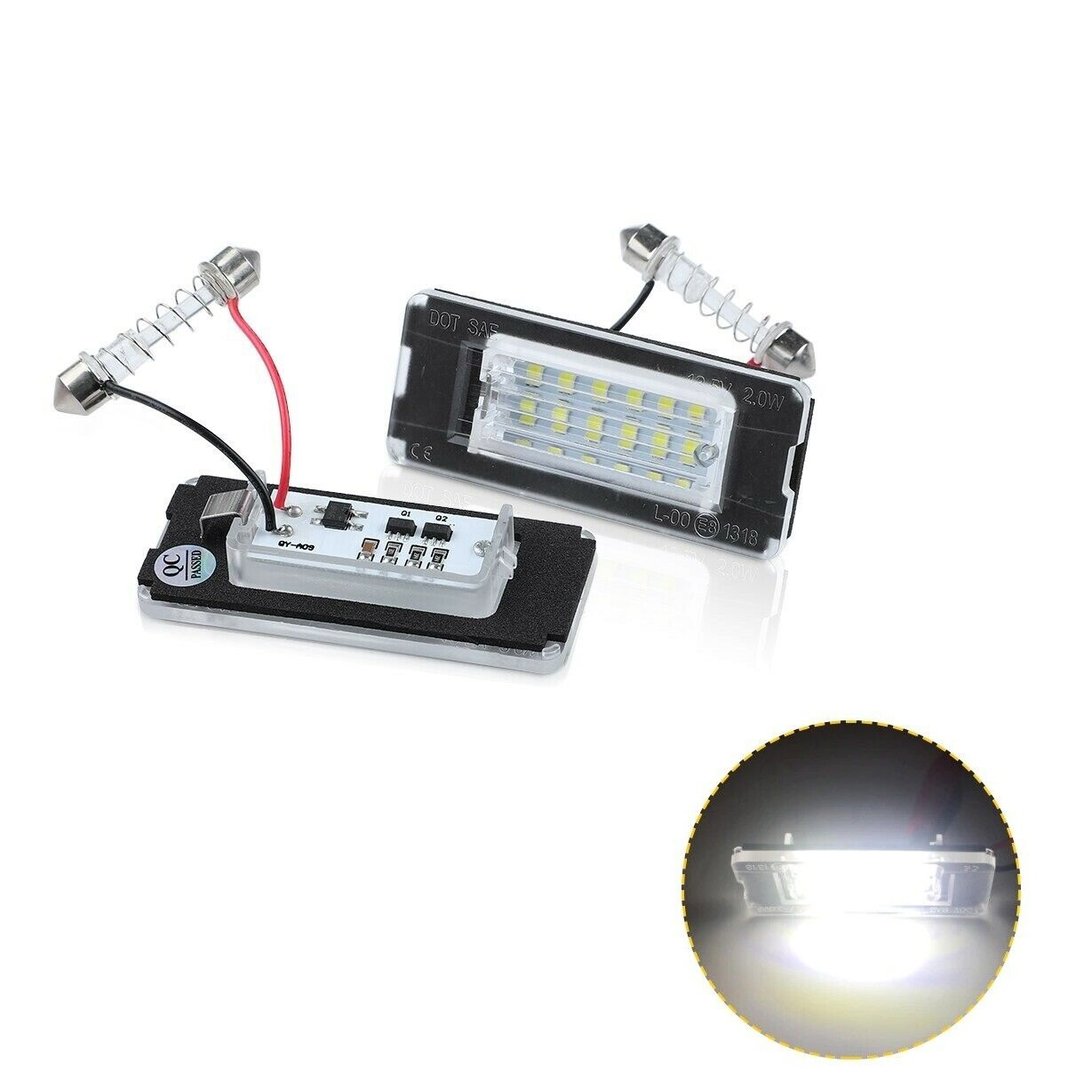 26422-2.jpg 2 MODULE ECLAIRAGE PLAQUE D'IMMATRICULATION LED 6000K BMW MINI COOPER R55 R56 R57 R58 R59 – Image 1