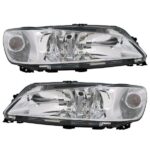 2 FEUX PHARES AVANT DROIT + GAUCHE CRISTAL POUR PEUGEOT 306 PHASE 3 DE 05/1999 A 04/2002