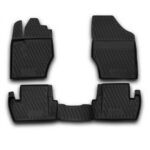 4 tapis de sol caoutchouc spécifique PEUGEOT 308 DE 09/2007 A 12/2013