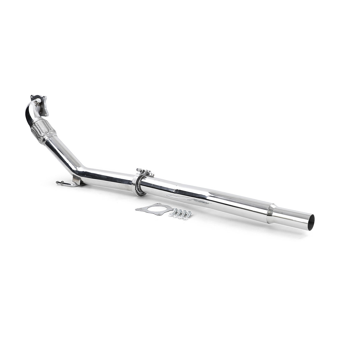 38006-1.jpg Downpipe inox pour VW golf 5 6 gti AUDI A3 8P 1.8t 2.0t TT 8j 2.0 tfsi SEAT leon 2 scirocco – Image 1