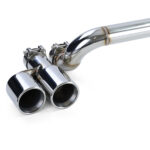 4 SORTIE DE POT INOX POUR BMW SERIE 3 E90 E91 323i 325i 328i 330i – Image 2