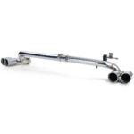 4 SORTIE DE POT INOX POUR BMW SERIE 3 E90 E91 323i 325i 328i 330i – Image 3