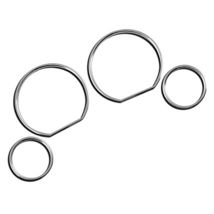 4 CERCLAGE DE COMPTEUR CHROME POUR BMW SERIE 3 E36 BERLINE COUPE CABRIOLET ET COMPACT