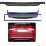 Diffuseur de pare-chocs arrière double sortie gauche et droite pour BMW série 3 E46 berline et coupé pack M