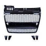 Calandre noir brillant look RS4 pour AUDI A4 B7 de 11/2004 à 11/2007 – Image 2