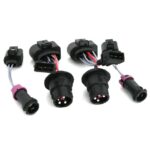 6 ADAPTATEURS DE PRISES FICHES DE PHARES POUR AUDI A4 PHASE 1 EN PHASE 2