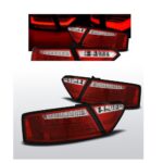 2 feux arrière led rouge et blanc pour AUDI A5 S5 coupé de 03/2007 à 2009