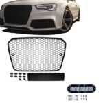 CALANDRE NOIR BRILLANT LOOK RS5 POUR AUDI A5 PHASE 2 DE 11/2011 A 2016