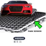 CALANDRE NOIR BRILLANT ET CHROME LOOK RS5 POUR AUDI A5 PHASE 2 DE 11/2011 A 2016