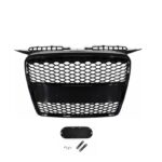 CALANDRE NOIR BRILLANT LOOK RS3 POUR AUDI A3 8P ET SPORTBACK 09/2004 A 06/2008