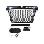 Calandre chrome et noir look RS3 pour AUDI A3 8p 3/5 porte et sportback de 04/2008 à 2012 – Image 2