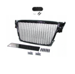 Calandre noir brillant look RS4 pour AUDI A4 B8 phase 1 de 12/2007 à 10/2011