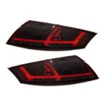 2 FEUX ARRIERE A TUBE LED POUR AUDI TT 8J DE 04/2006 A 02/2014 - COULEUR ROUGE FONCER – Image 2