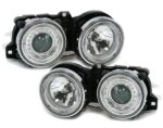 2 FEUX PHARE AVANT ANGEL EYES CHROME AU XENON POUR BMW SERIE 3 E30 DE 1984 A 1991 – Image 2