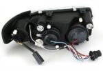2 FEUX PHARE AVANT ANGEL EYES A LED POUR AUDI A3 8L PHASE 1 DE 1996 A 2000 MONOBLOC CHROME – Image 4