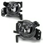 2 antibrouillard chrome BMW série 5 6 E60 E61 E63 E64 X3 E83 04-06 + E46 coupé 03-06 + E90 M