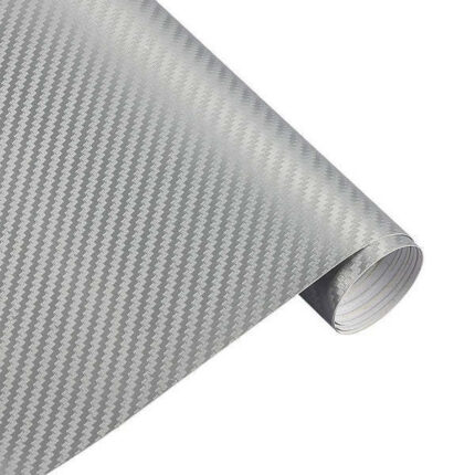 Film carbone gris argent foncé 3D thermoformable adhésif
