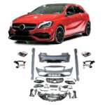 Pare-chocs avant arrière bas de caisse calandre look A45 AMG pour MERCEDES classe A W176 2012 à 2018