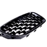 2 CALANDRE NOIR BRILLANT ET SPOT DIAMANT CHROME BMW SERIE 5 F10 F11 – Image 3
