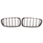 2 calandre double lame contour chrome intérieur noir pour BMW série 5 F10 F11 – Image 2
