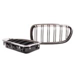 2 calandre double lame contour chrome intérieur noir pour BMW série 5 F10 F11 – Image 3