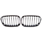 2 CALANDRE LOOK CARBONE GOLD POUR BMW SERIE 1 F20 / F21 PHASE 1 DE 07/2011 A 02/2015