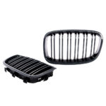 2 CALANDRE LOOK CARBONE DOUBLE LAME POUR BMW SERIE 1 F20 / F21 PHASE 1 DE 07/2011 A 02/2015 – Image 2
