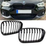 2 calandre look M performance noir brillant pour BMW série 1 F20 F21 phase 2 de 03/2015 à 09/2019 – Image 2