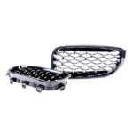 2 calandre noir brillant spots diamant chrome BMW série 3 GT F34 2012 - 2018 – Image 2