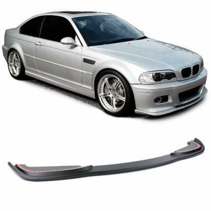 SPOILER AVANT NOIR MAT POUR BMW M3 SERIE 3 E46 COUPE DE 1999 A 2005