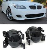 2 ANTIBROUILLARD NOIR TRANSLUCIDE BMW POUR SERIE 5 E60 E61 PACK M