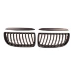 2 GRILLE DE CALANDRE CONVEXE NOIR MAT BMW SERIE 3 E90 E91 PHASE 1 DE 2005 A 08/2008 – Image 3