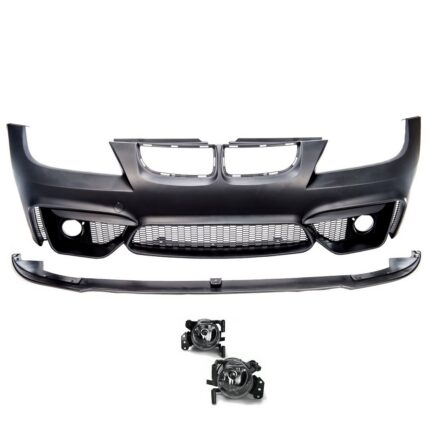Pare-chocs avant LOOK M4 POUR BMW SERIE 3 E90 E91 PHASE 1 DE 2005 A 08/2008 + ANTIBROUILLARD