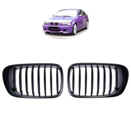 2 calandre noir mat BMW série 3 E46 coupé phase 1 de 1999 à 04/2003