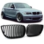 2 CALANDRE M PERFORMANCE NOIR BRILLANT BMW SERIE 1 PHASE 1 E81 E87 ET PACK M