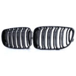 2 calandre double lame noir brillant BMW série 1 E81 E82 E87 E88 phase 2
