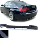 Diffuseur arrière noir double sortie gauche M performance pour BMW série 3 E92 et E93 pack M