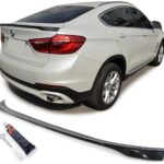 Becquet aileron de coffre couleur carbone look M performance pour BMW X6 F16