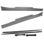 2 BAS DE CAISSE ET LAME PACK M POUR BMW SERIE 1 F21 3 PORTES ET SERIE 2 F22 F23 DE 07/2011 A 2020