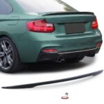 Becquet aileron de coffre look M performance noir brillant BMW série 2 F22 coupé à partir de 09/2013