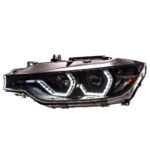 2 feux phare avant angel eyes à led BMW série 3 F30 et F31 phase 2 lci de 08/2015 à 2019 – Image 3
