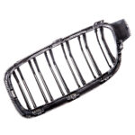 2 GRILLE DE CALANDRE REVETEMENT LOOK CARBONE + VERNIS DOUBLE LAME POUR BMW SERIE 3 F30 F31 – Image 4