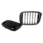 2 calandre look M performance noir brillant pour BMW X3 G01 G08 et X4 G02 phase 1 – Image 3