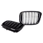 2 CALANDRE DOUBLE LAME NOIR BRILLANT POUR BMW X3 G01 G08 ET X4 G02 – Image 2